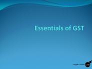 Essentials of GST