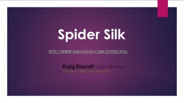 Spider Silk