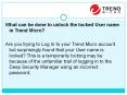 What can be done to unlock the locked User name in Trend Micro? PowerPoint PPT Presentation