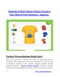 Magento HTML5 Online Product Designer PowerPoint PPT Presentation