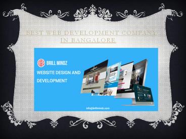 Best Web Development Company In Bangalore