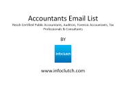 Accountants Email List