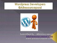Wordpress Developers @AResourcepool (1)