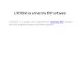 LITEROM as university management software (2) PowerPoint PPT Presentation