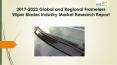 2017-2022 Global and Regional Frameless Wiper Blades Industry Production, Sales and Consumption Status and Prospects Professional Market Research Report PowerPoint PPT Presentation