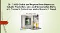 2017-2022 Global and Regional Beer Dispensers Industry Production, Sales and Consumption Status and Prospects Professional Market Research Report PowerPoint PPT Presentation