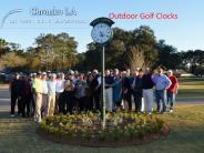 Outdoor golf clock