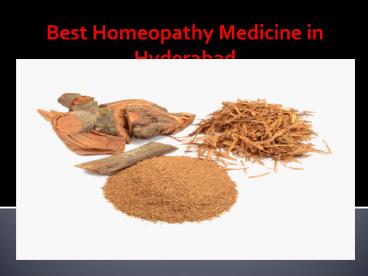 Best Homeopathy Medicine in Hyderabad 6 SEP  17