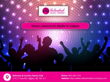 Dance Lessons for Adults in Calgary