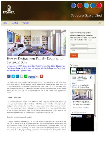 How to design your family room with sectional sofa