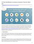 10 Free Web-Based e-commerce business Tools for Start-  ups PowerPoint PPT Presentation