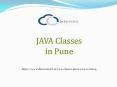 Best Java classes in pune | Software training institute in pune. PowerPoint PPT Presentation
