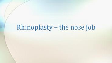 rhinoplasty
