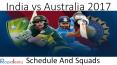 India vs Australia 2017: Schedule And Squads PowerPoint PPT Presentation
