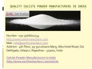 Quality Calcite Powder Manufacturers in India