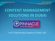 CONTENT MANAGEMENT SOLUTIONS IN DUBAI