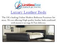 Amazing Luxury Leather Storage Beds by Limitless Base