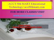 ACCT 504 MART Educational Technology/acct504mart.com