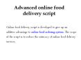 Advanced online food delivery script PowerPoint PPT Presentation