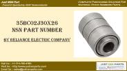 35BC02J30X26 annular ball bearing component from Reliance Electric Company