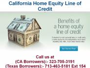 California Home Equity Line of Credit @ 323-705-3191