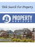 Title Search For Property PowerPoint PPT Presentation