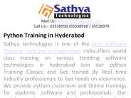 Python course training institute ameerpet hyderabad