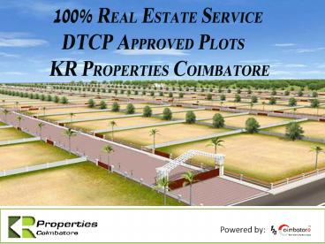 P & K Gemfield Avenue, DTCP Plots in Coimbatore - KR Properties