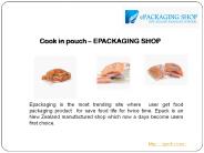 Cook in pouch- Food Packaging