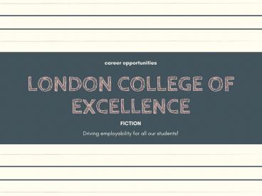 Study Business College in London, UK