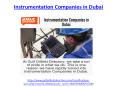 Hire one of leading instrumentation companies in Dubai PowerPoint PPT Presentation
