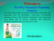Green Cleaning Service New Jersey| Eco-Way Cleaning & Organizing Solutions