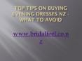 Top Tips On Buying Evening Dresses NZ - What To Avoid