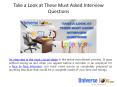 Take a Look at These Must Asked Interview Questions PowerPoint PPT Presentation