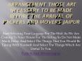 Arrangement Those Are Necessary To Be Made Before The Arrival Of Packers And Movers Jaipur PowerPoint PPT Presentation
