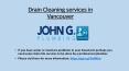 Drain Cleaning services in Vancouver PowerPoint PPT Presentation