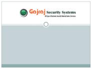 CCTV Distributors in Pune by Gajraj Security Systems
