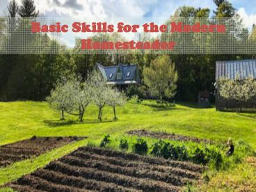 HOW TO HOMESTEAD WITH THE TIGHT BUDGET