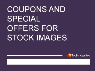 Special offers for stock image websites