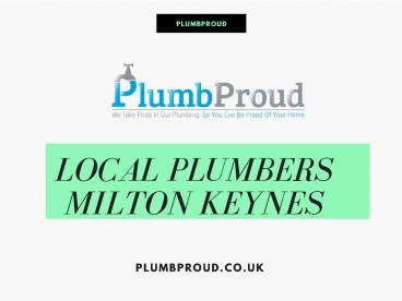 Local Plumbers milton keynes