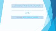 Review About Pest Control 2017