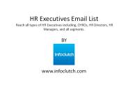 HR Executives Email List