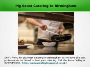 Pig Roast Catering In Redditch