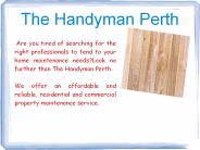 THE HANDYMAN PERTH