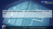 Advanced OTDR Analysis