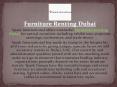 Furniture Renting Dubai PowerPoint PPT Presentation