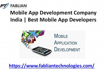 Mobile App Development Company in India