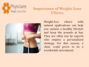 Importance of Weight Loss Clinics
