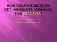 Hike your chances to get immediate approval for ESTA USA! PowerPoint PPT Presentation
