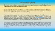 Horse sculpture